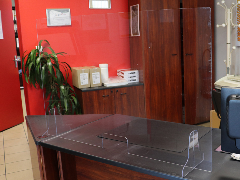 Plexi covid par Cartel Manutention