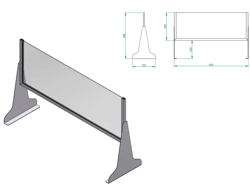 Panneau plexiglas par Cartel Manutention