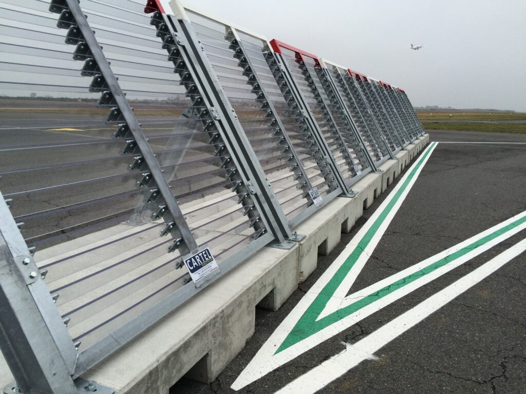 Fabrication de barrières anti souffle pour les aéroports